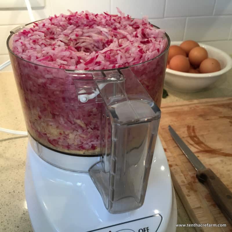 Bacon and Turnip Scramble Recipe Tenth Acre Farm