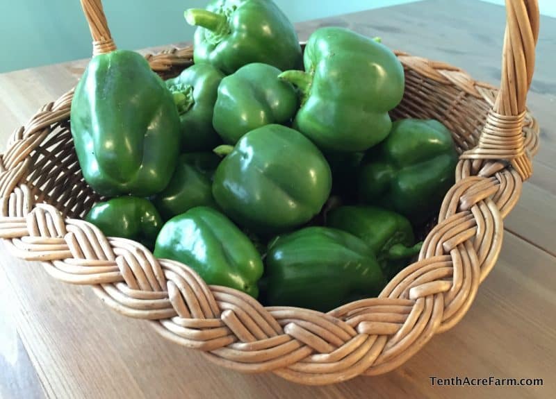 A basket of peppers