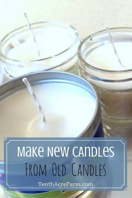 Make New Candles from Old Candles Tenth Acre Farm