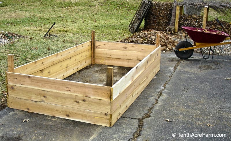 building raised beds on my driveway