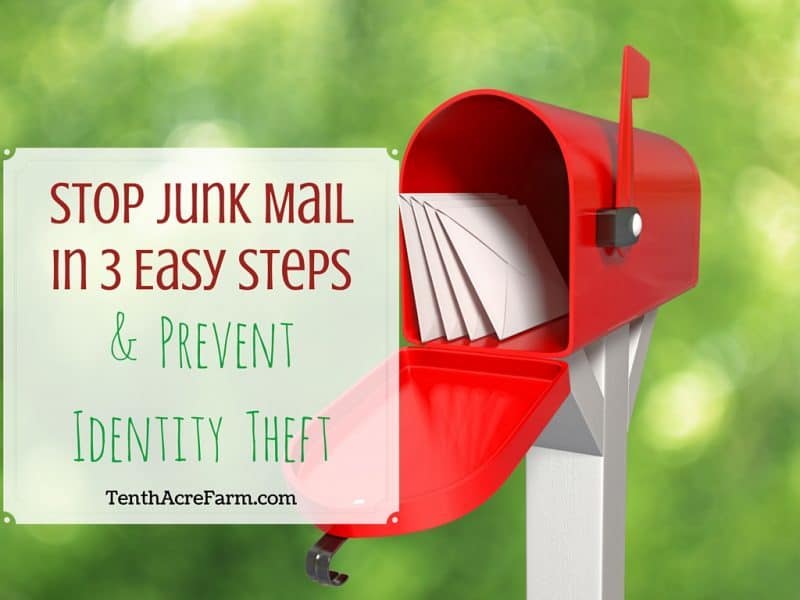 Stop Junk Mail in 3 Easy Steps And Prevent Identity Theft, Too Tenth